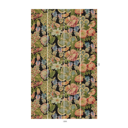 House of Hackney Wallpaper Amatoria Magna - Noir