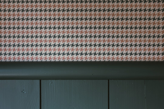 Ulricehamns Tapetfabric Wallpaper Houndstooth - Green