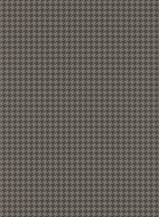 Ulricehamns Tapetfabric Wallpaper Houndstooth - Brown