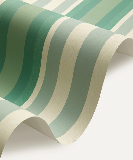 Liberty Wallpaper Obi Stripe - Jade