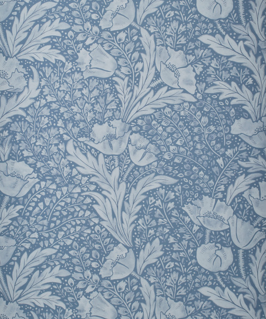 Liberty Wallpaper Tudor Poppy - Lapis