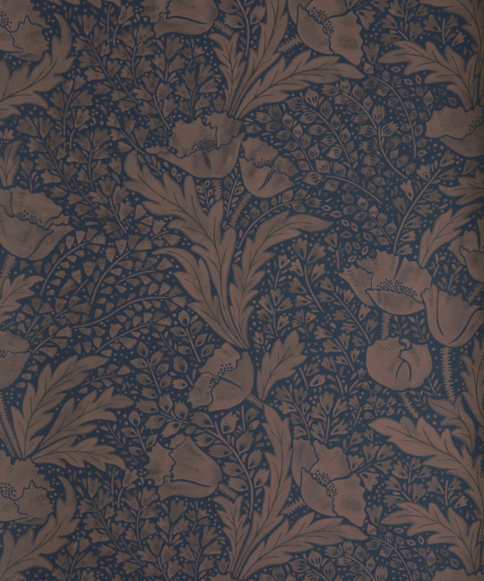 Liberty Wallpaper Tudor Poppy - Ink