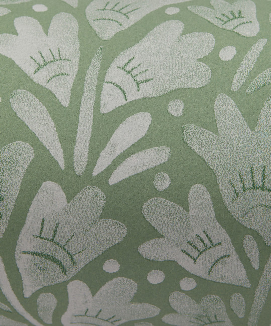 Liberty Wallpaper Tudor Poppy - Fern