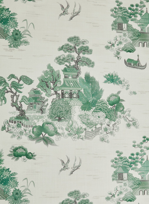 Liberty Tapete Floating Palace Linen - Jade