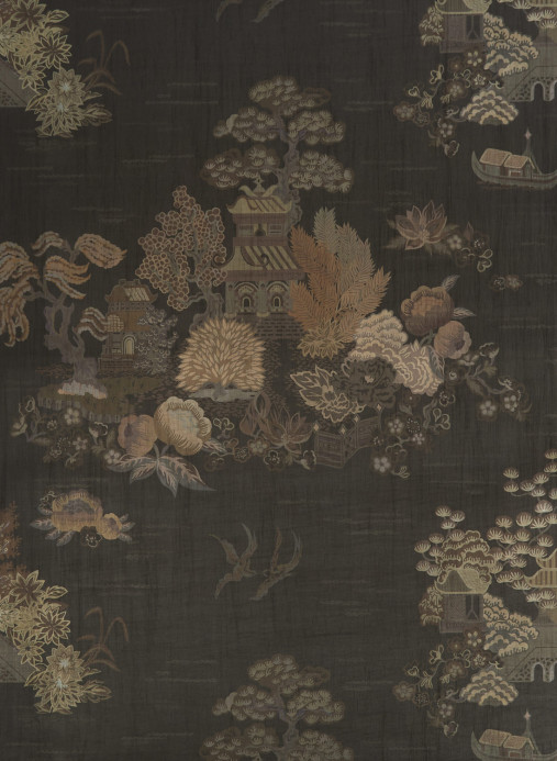 Liberty Wallpaper Floating Palace - Twill Grey