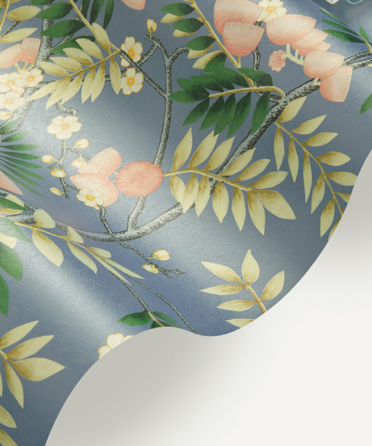 Liberty Wallpaper Silk Tree - Flax Flower