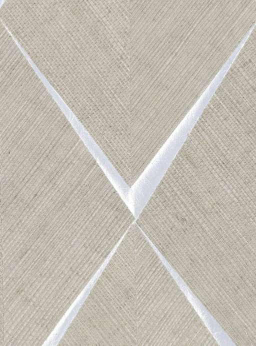 CMO Paris Tapete Sisal Losange - Beige/ Argent