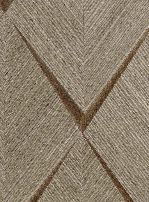 CMO Paris Wallpaper Sisal Losange - Sable/ Bronze