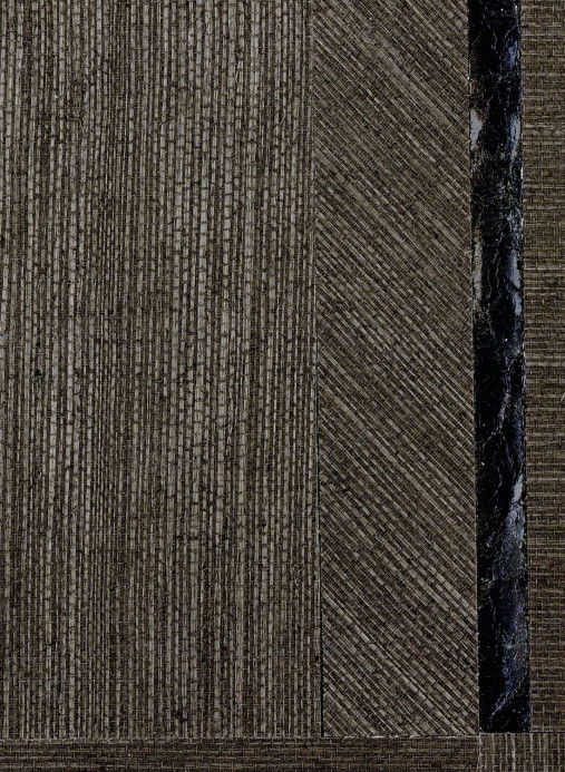 CMO Paris Wallpaper Sisal Carre - Noir