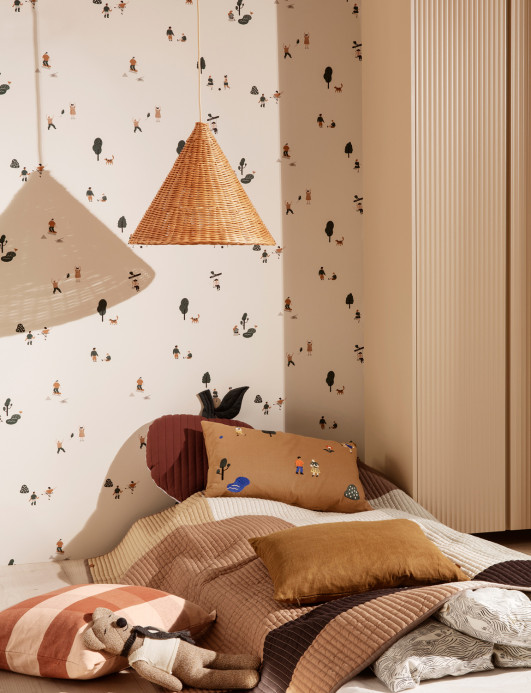 Ferm Living Tapete The Park - Offwhite