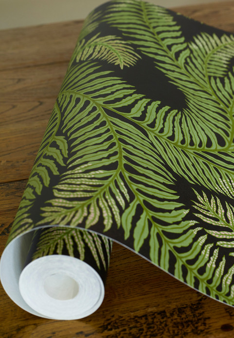 Josephine Munsey Tapete Bombes Fernery - Dark Grey/ Green