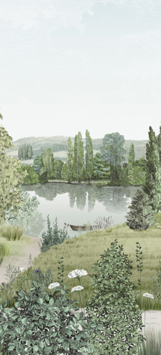 Isidore Leroy Papier peint panoramique Campagne Naturel - A