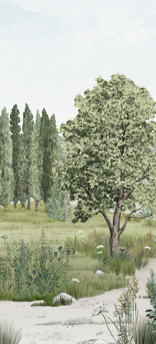 Isidore Leroy Papier peint panoramique Campagne Naturel - B