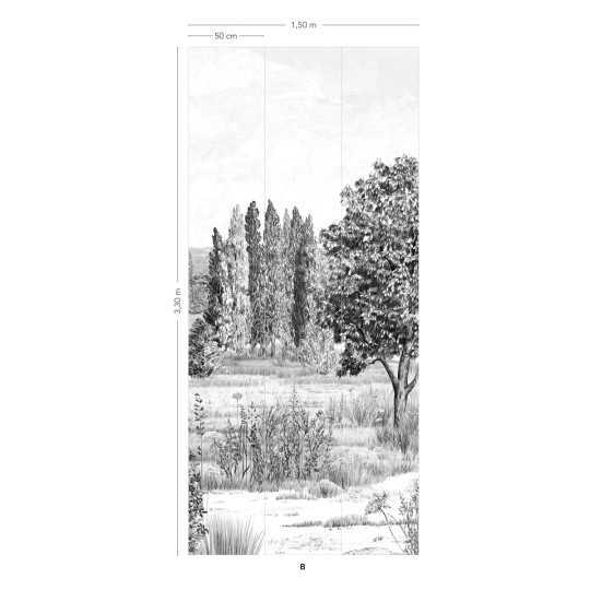Isidore Leroy Wandbild Campagne Grisaille - B