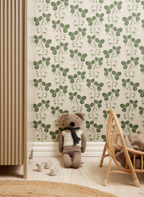 Ferm Living Carta da parati Strawberry Field