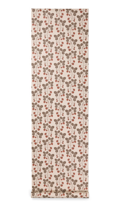 Ferm Living Tapete Strawberry Field - Rose