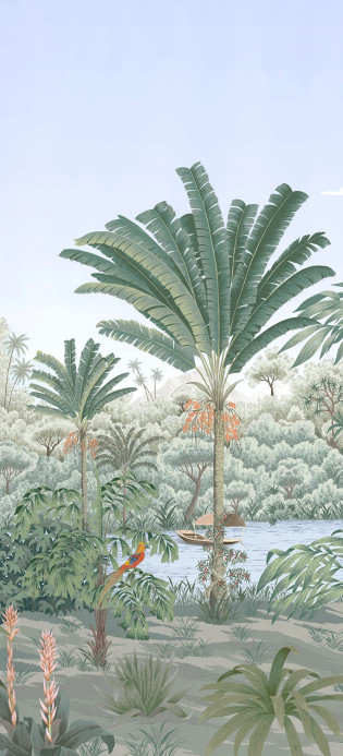 Isidore Leroy Wandbild Riviere des Parfums Naturel - A 1/2/3