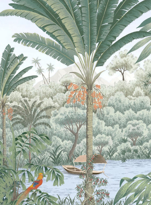 Isidore Leroy Papier peint panoramique Riviere des Parfums Naturel