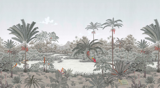 Isidore Leroy Mural Riviere des Parfums Gris