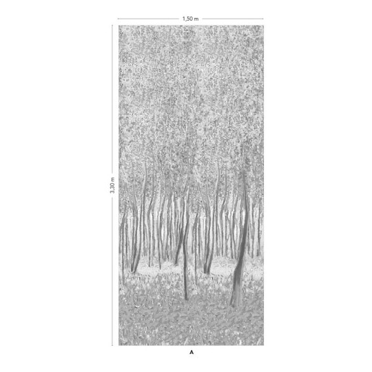 Isidore Leroy Mural Sylve Decor Gris