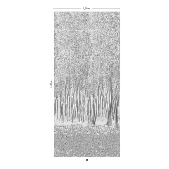 Isidore Leroy Mural Sylve Decor Gris