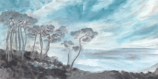 Isidore Leroy Papier peint panoramique Les Landes - Hiver