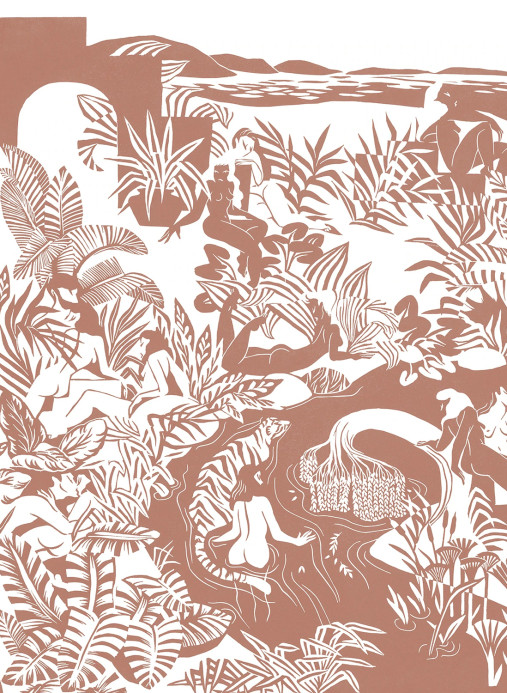 Isidore Leroy Mural Eternelles Terracotta