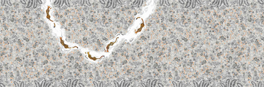 Isidore Leroy Mural Tigres Gris
