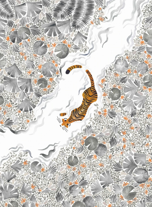 Isidore Leroy Wandbild Tigres Gris - D 10/11/12