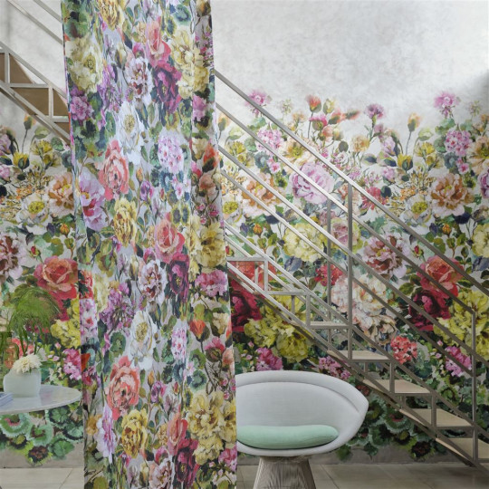 Designers Guild Mural Grandiflora Rose - Dusk