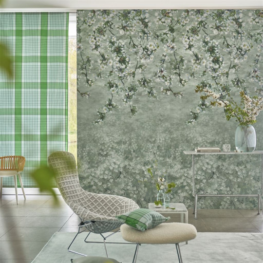 Designers Guild Papier peint panoramique Assam Blossom - Sage