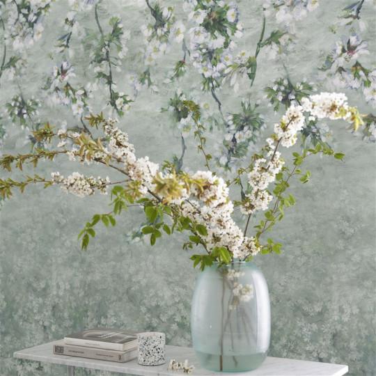 Designers Guild Papier peint panoramique Assam Blossom - Sage