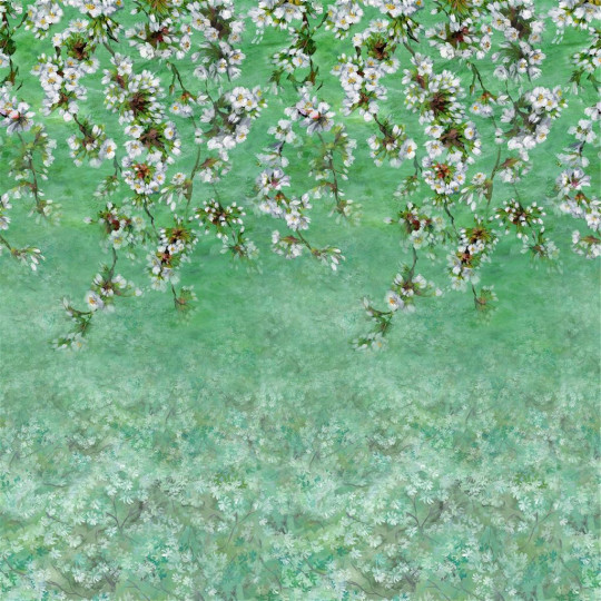 Designers Guild Papier peint panoramique Assam Blossom - Emerald