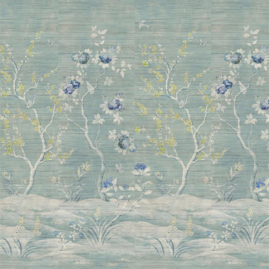 Designers Guild Papier peint panoramique Manohari Grasscloth - Delft