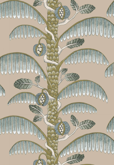 Josephine Munsey Wallpaper Palm Stripe - Edge Sand