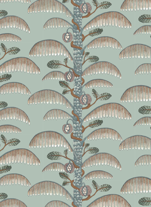 Josephine Munsey Wallpaper Palm Stripe - Radmoor Blue