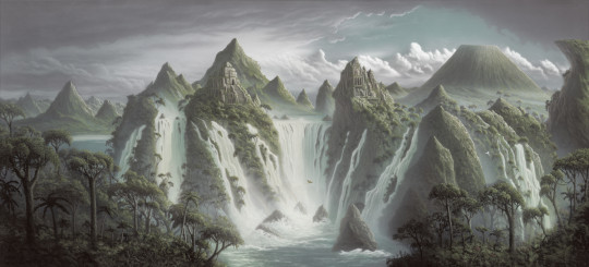Rebel Walls Papier peint panoramique Fantasy World - Dusk