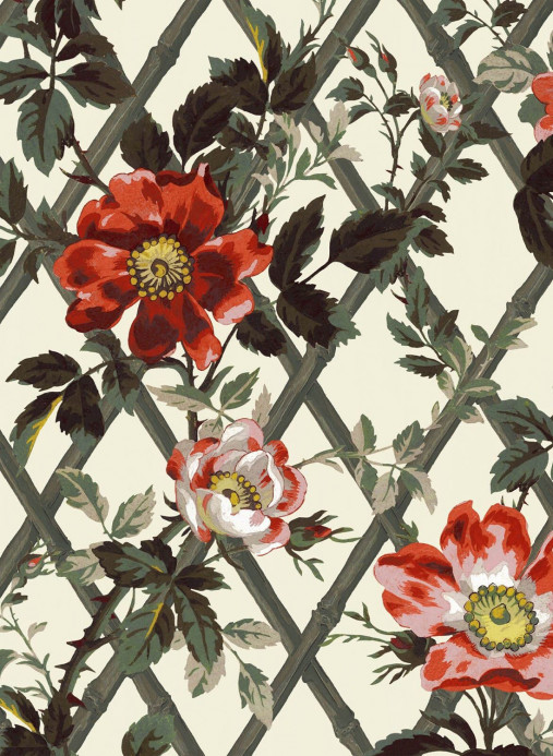 House of Hackney Papier peint Bryher Rose - Cinnabar