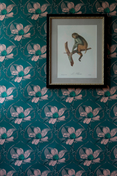 Studio Lisa Bengtsson Wallpaper Monkan - Seagreen