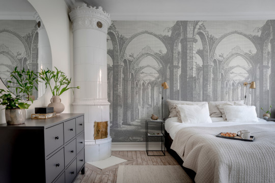 Rebel Walls Wandbild Gothic Arches - Grey