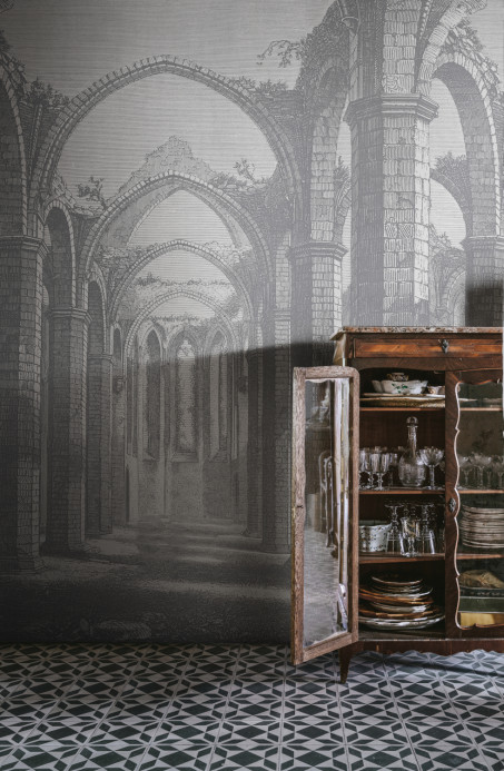 Rebel Walls Carta da parati panoramica Gothic Arches - Grey