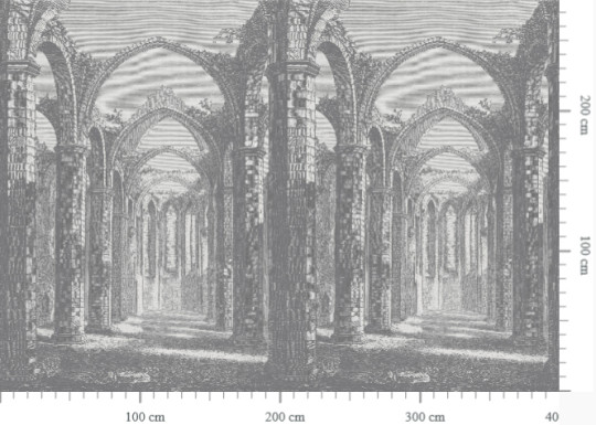 Rebel Walls Papier peint panoramique Gothic Arches - Grey