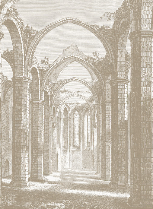 Rebel Walls Papier peint panoramique Gothic Arches - Sand
