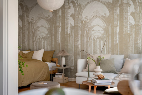 Rebel Walls Mural Gothic Arches - Sand