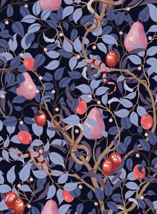Rebel Walls Carta da parati Fruit Garden - Lilac