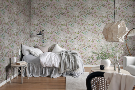 Rebel Walls Wallpaper Petit Flora - Soft Pink