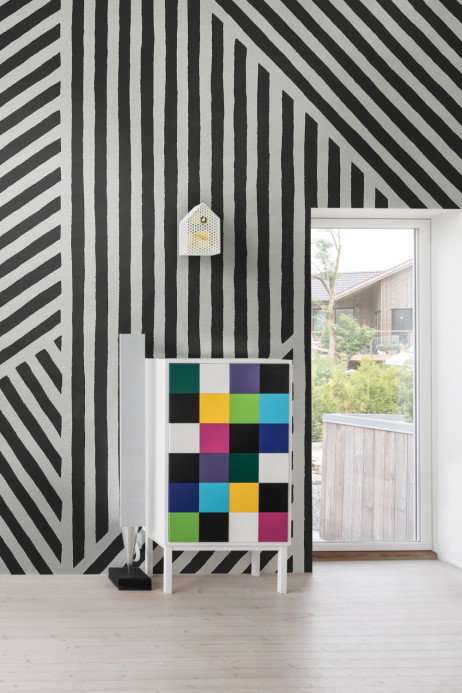 Rebel Walls Mural Different Directions - Black/ White