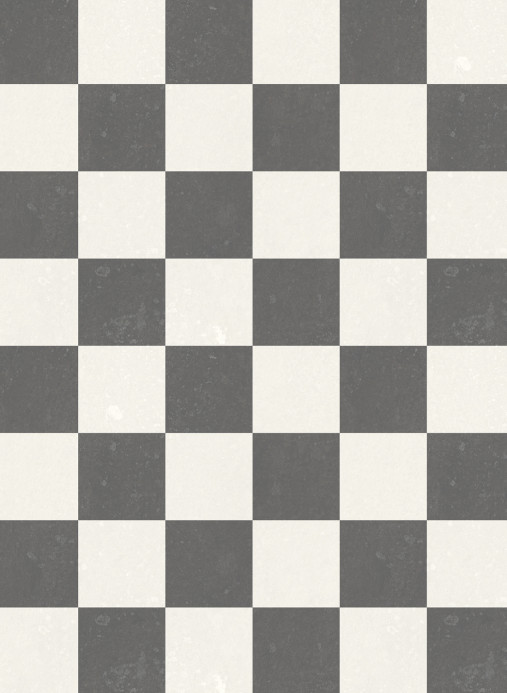 Rebel Walls Carta da parati panoramica Chess - Black/ White