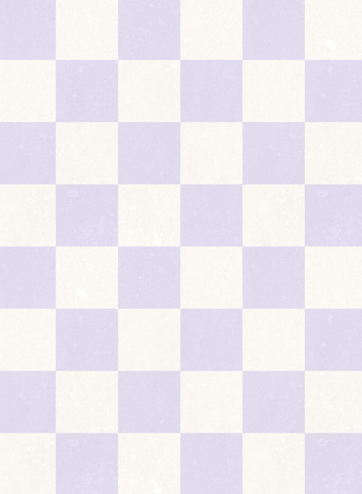 Rebel Walls Carta da parati panoramica Chess - Lilac