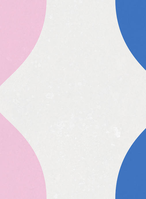 Rebel Walls Papier peint panoramique Wobbly - Blue/ Pink